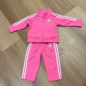 Pink adidas jumpsuit